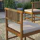 Eleni Outdoor Patio Teak Wood Counter Stools Set of 2 by Modway