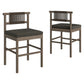 Eleni Outdoor Patio Teak Wood Counter Stools Set of 2 by Modway