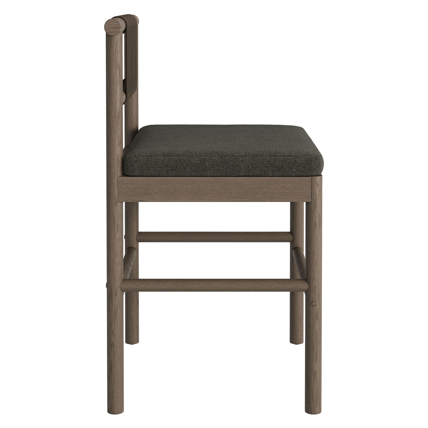 Eleni Outdoor Patio Teak Wood Counter Stools Set of 2 by Modway
