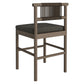 Eleni Outdoor Patio Teak Wood Counter Stools Set of 2 by Modway