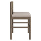 Eleni Outdoor Patio Teak Wood Counter Stools Set of 2 by Modway