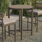 Eleni Round 35 Inch Outdoor Patio Teak Wood Round Bar Table by Modway