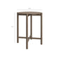 Eleni Round 35 Inch Outdoor Patio Teak Wood Round Bar Table by Modway