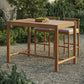 Eleni Rectangle 56-Inch Outdoor Patio Teak Wood Rectangular Bar Table by Modway
