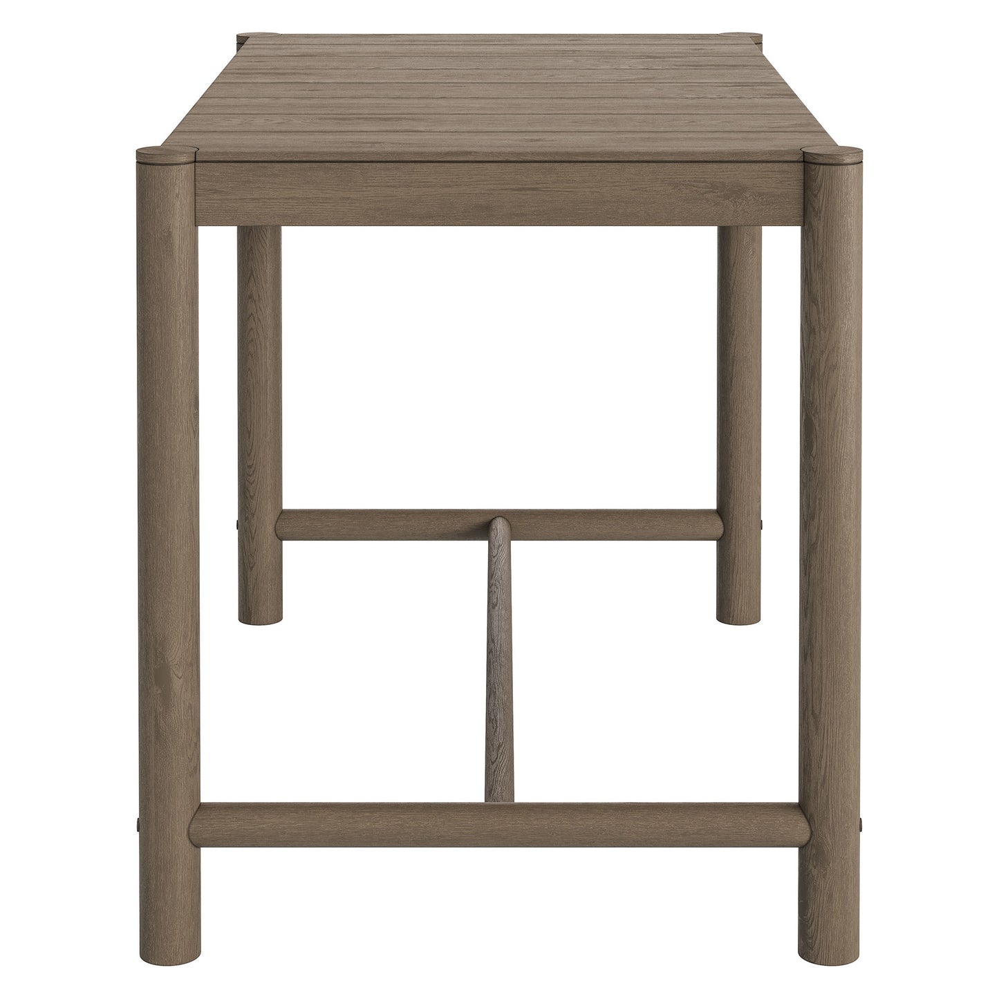 Eleni Rectangle 56-Inch Outdoor Patio Teak Wood Rectangular Bar Table by Modway