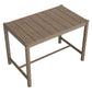 Eleni Rectangle 56-Inch Outdoor Patio Teak Wood Rectangular Bar Table by Modway