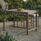 Eleni Rectangle 56-Inch Outdoor Patio Teak Wood Rectangular Bar Table by Modway