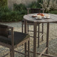 Eleni 3-Piece Outdoor Patio Teak Wood Bar Set by Modway