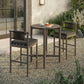 Eleni 3-Piece Outdoor Patio Teak Wood Bar Set by Modway