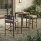 Eleni 3-Piece Outdoor Patio Teak Wood Bar Set by Modway