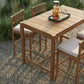 Eleni 5-Piece Outdoor Patio Teak Wood Bar Set by Modway