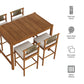 Eleni 5-Piece Outdoor Patio Teak Wood Bar Set by Modway