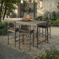 Eleni 5-Piece Outdoor Patio Teak Wood Bar Set by Modway