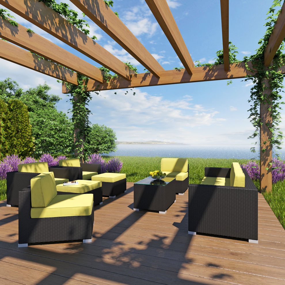 Avia 10 Piece Outdoor Patio Sectional Set By Modway - EEI-826 | Outdoor Sofas, Loveseats & Sectionals | Modishstore - 9