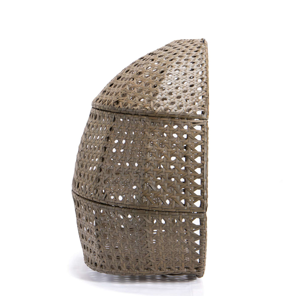 LeisureMod Wicker Hanging Double Egg Swing Chair  - EKDBG-57A | Outdoor Porch Swings | Modishstore - 21
