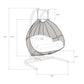 LeisureMod Wicker Hanging Double Egg Swing Chair  - EKDCH-57BR | Outdoor Porch Swings | Modishstore - 29