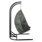 LeisureMod Wicker Hanging Double Egg Swing Chair  - EKDCH-57BR | Outdoor Porch Swings | Modishstore - 33