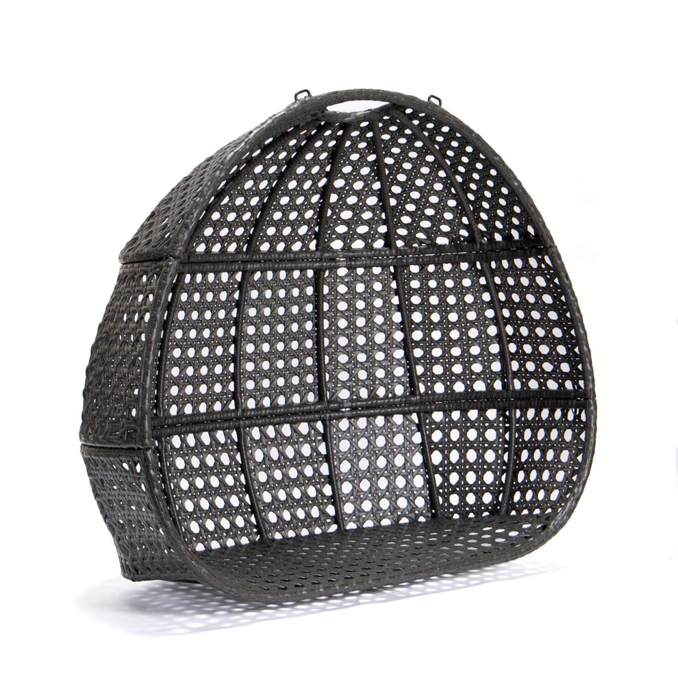 LeisureMod Wicker Hanging Double Egg Swing Chair  - EKDCH-57BR | Outdoor Porch Swings | Modishstore - 21