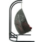LeisureMod Wicker Hanging Double Egg Swing Chair  - EKDCH-57BR | Outdoor Porch Swings | Modishstore - 54