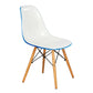 LeisureMod Dover Plastic Molded Dining Side Chair - EP19WBU | Dining Chairs | Modishstore