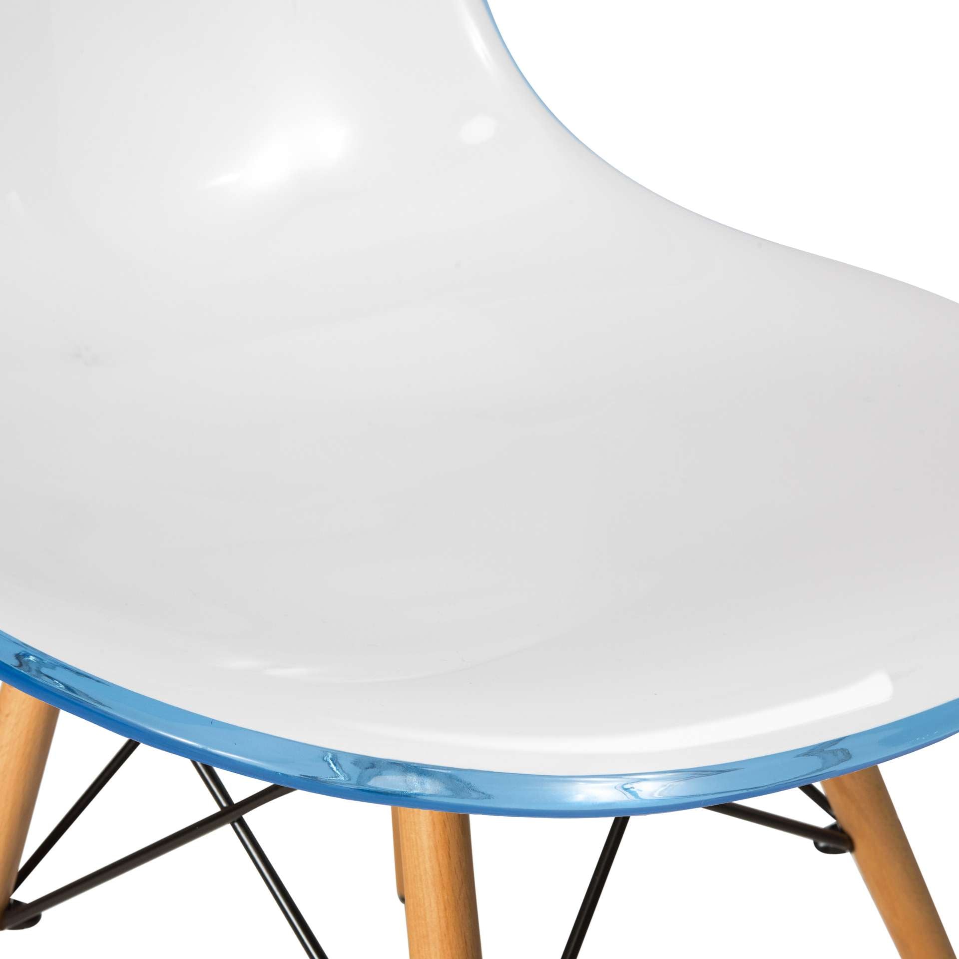 LeisureMod Dover Plastic Molded Dining Side Chair - EP19WBU | Dining Chairs | Modishstore - 4