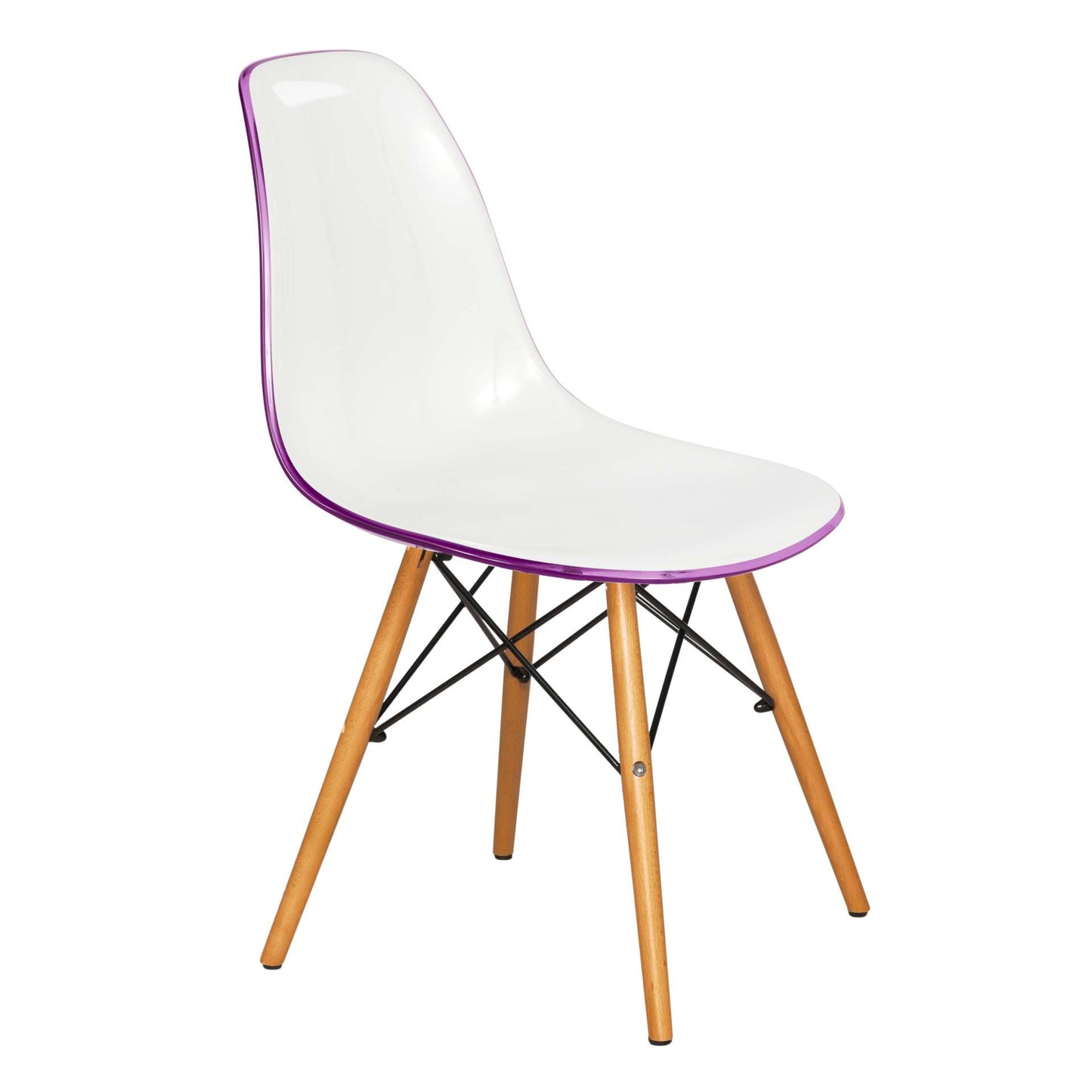 LeisureMod Dover Plastic Molded Dining Side Chair - EP19WBU | Dining Chairs | Modishstore - 7