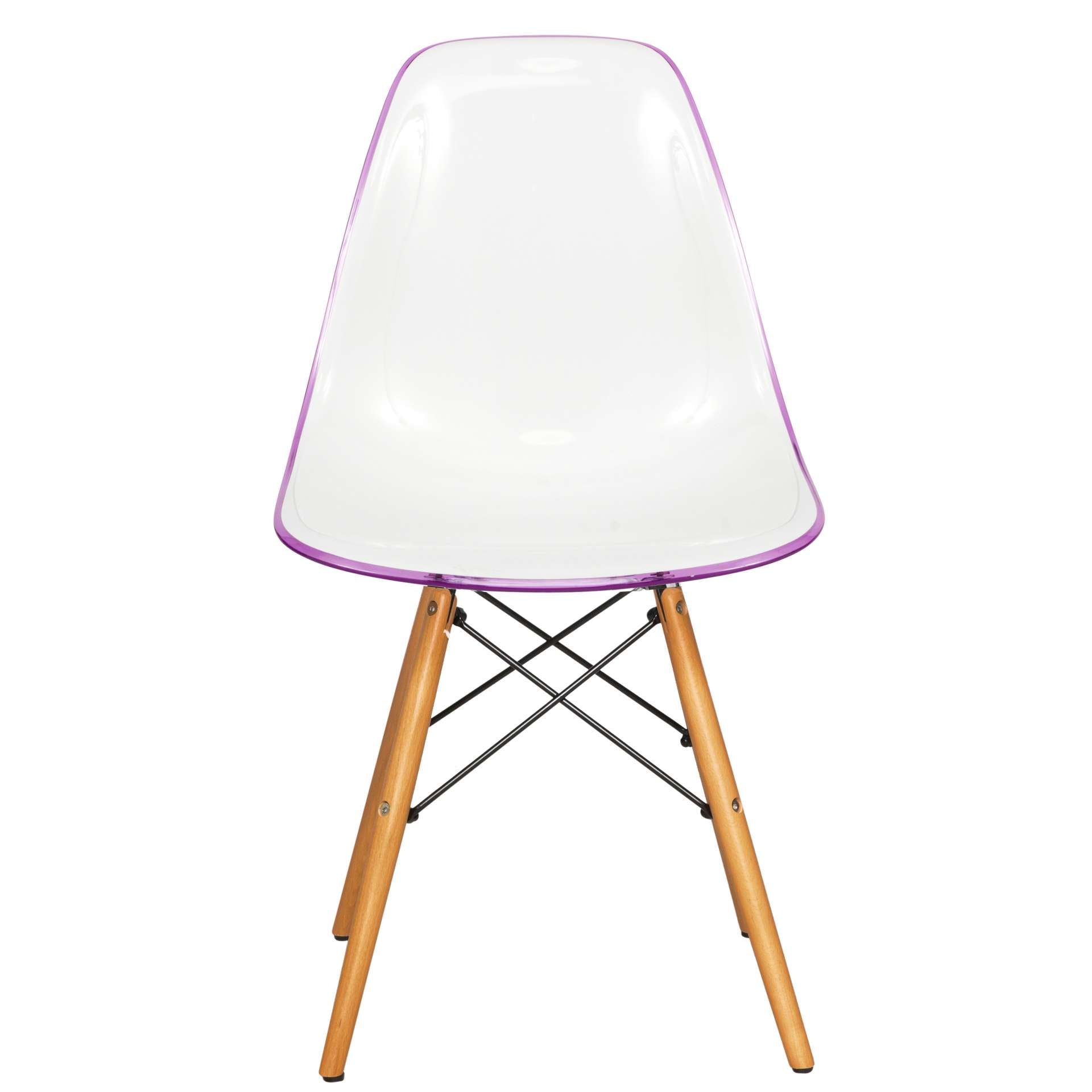 LeisureMod Dover Plastic Molded Dining Side Chair - EP19WBU | Dining Chairs | Modishstore - 10