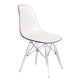 LeisureMod Dover Molded Side Chair with Acrylic Base - EPC19WBU | Dining Chairs | Modishstore - 8