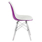 LeisureMod Dover Molded Side Chair with Acrylic Base - EPC19WBU | Dining Chairs | Modishstore - 11