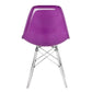 LeisureMod Dover Molded Side Chair with Acrylic Base - EPC19WBU | Dining Chairs | Modishstore - 10