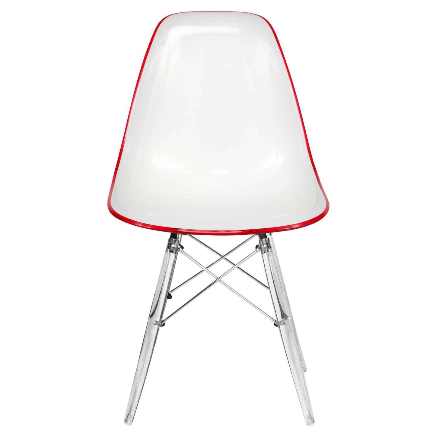 LeisureMod Dover Molded Side Chair with Acrylic Base - EPC19WBU | Dining Chairs | Modishstore - 19