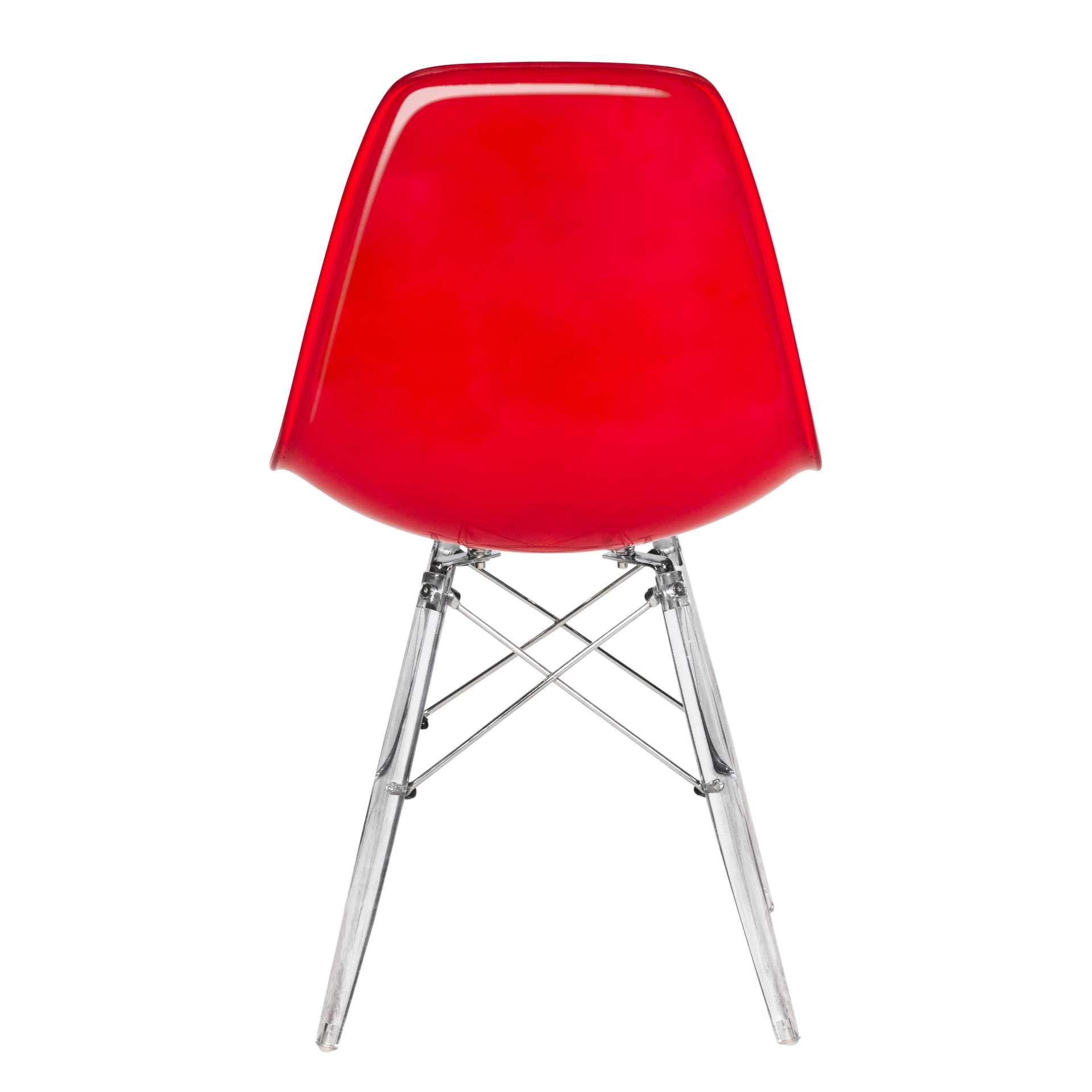 LeisureMod Dover Molded Side Chair with Acrylic Base - EPC19WBU | Dining Chairs | Modishstore - 17