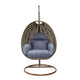 LeisureMod Beige Wicker Hanging Egg Swing Chair | Outdoor Porch Swings | Modishstore - 28
