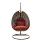 LeisureMod Beige Wicker Hanging Egg Swing Chair | Outdoor Porch Swings | Modishstore - 38