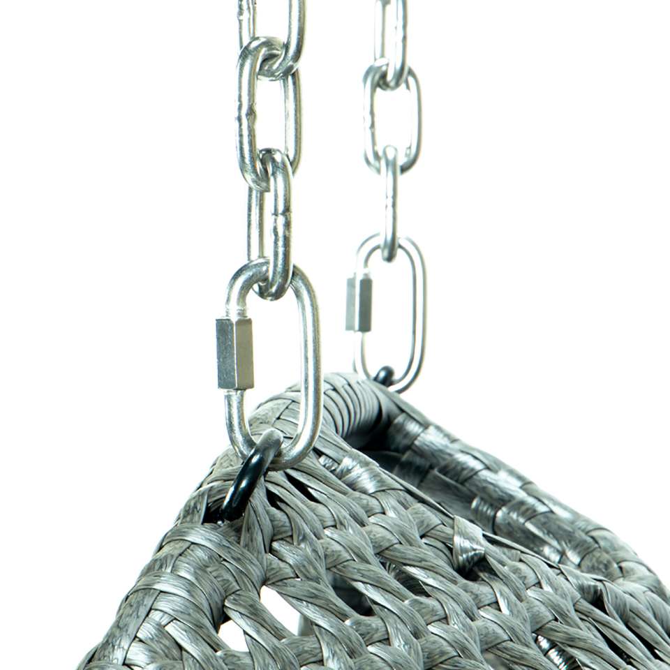LeisureMod Wicker Hanging Double Egg Swing Chair  - ESCU57CBU | Outdoor Porch Swings | Modishstore - 3