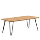 LeisureMod Elmwood Modern Wood Top Coffee Table With Iron Base | Coffee Tables | Modishstore - 19