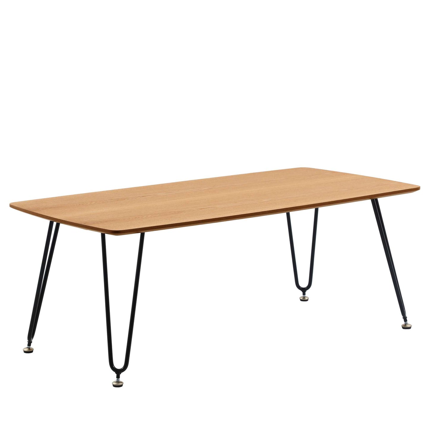 LeisureMod Elmwood Modern Wood Top Coffee Table With Iron Base | Coffee Tables | Modishstore - 19