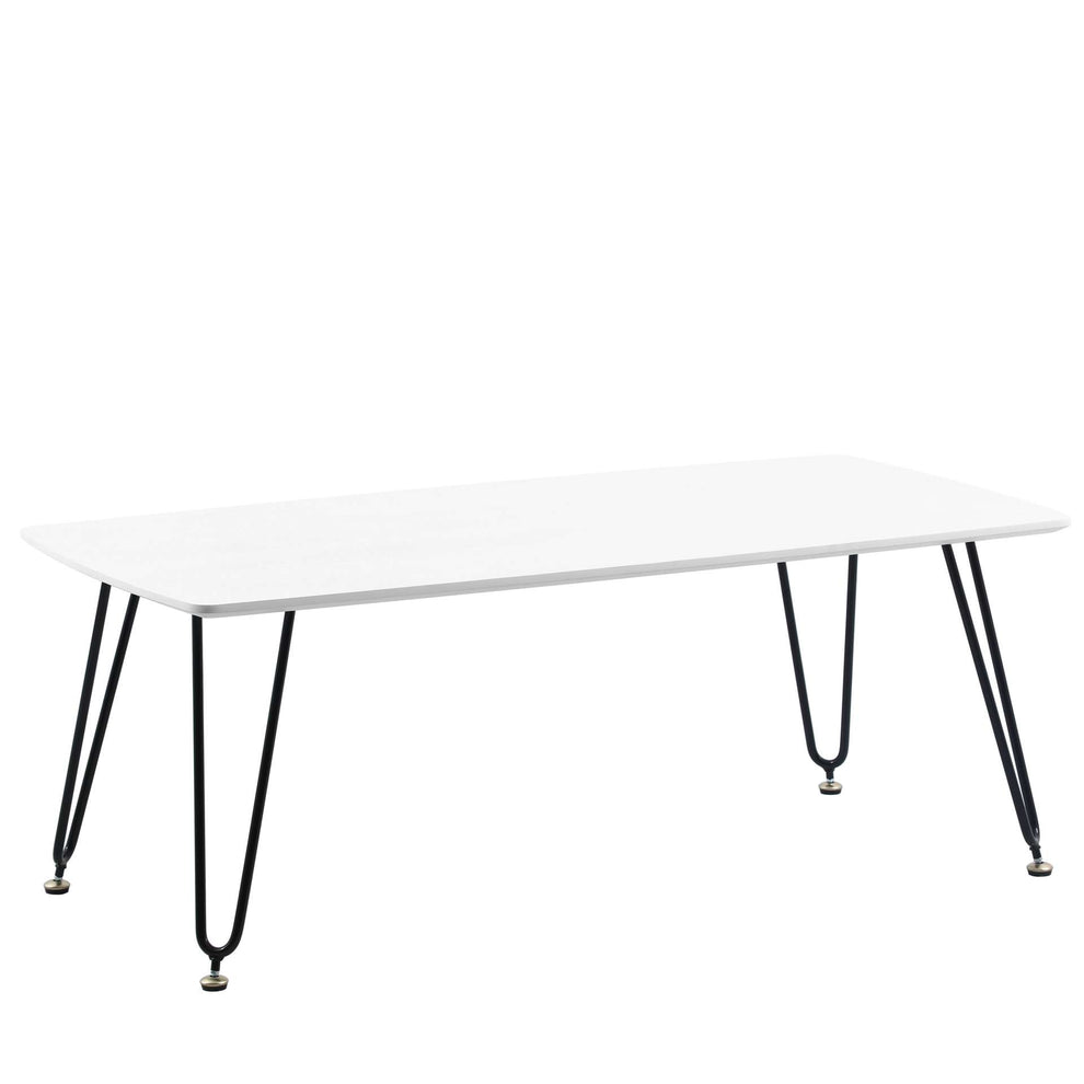 LeisureMod Elmwood Modern Wood Top Coffee Table With Iron Base | Coffee Tables | Modishstore - 22