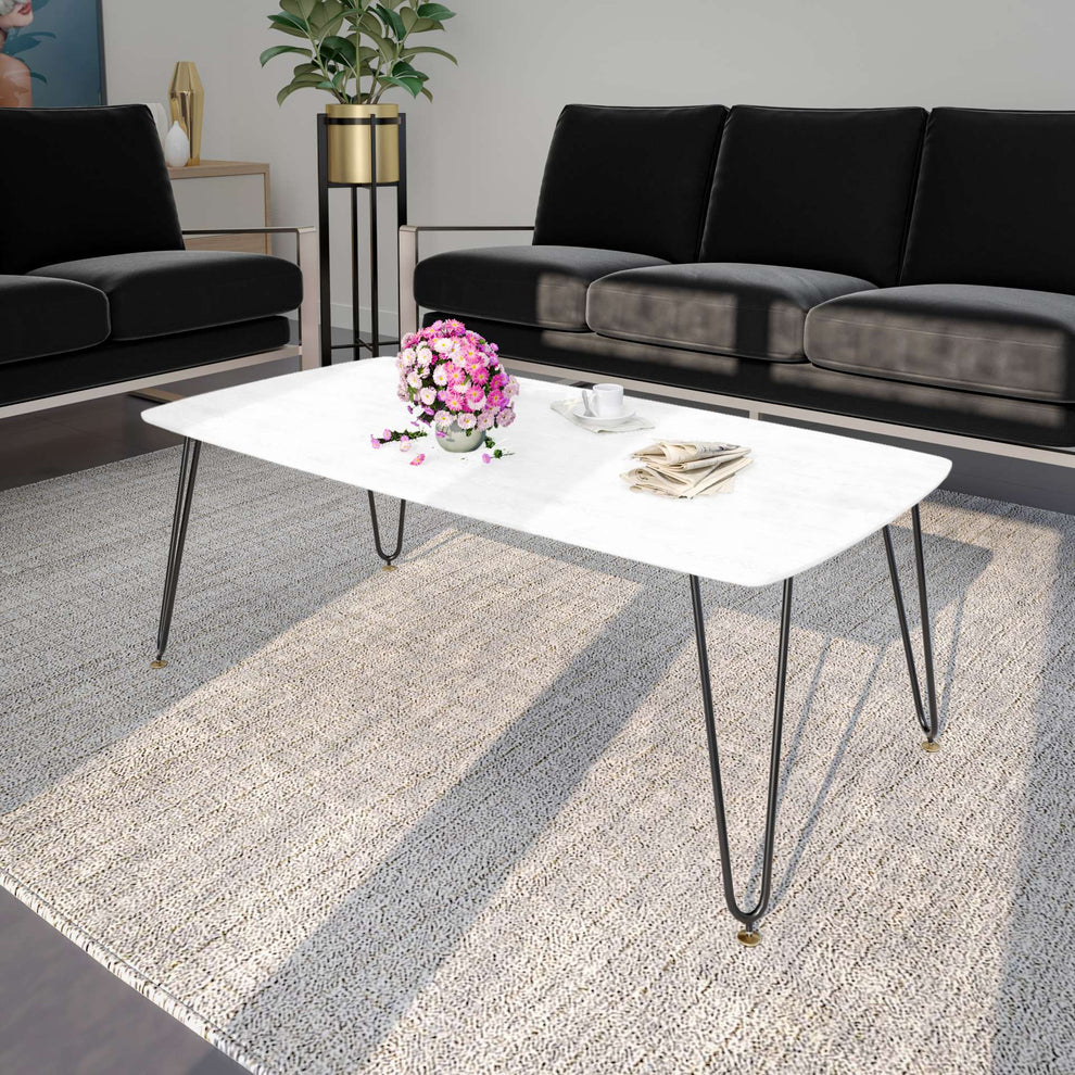 LeisureMod Elmwood Modern Wood Top Coffee Table With Iron Base | Coffee Tables | Modishstore - 20