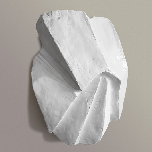 Brutalist Wall Art, White (additional freight charges required) By Gold Leaf | Wall Art | Modishstore - 1