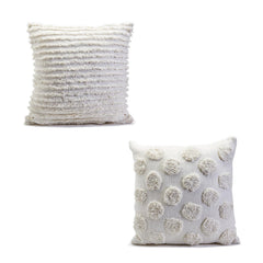 Woven Pillows Assorted 2 Patterns Set Of 4 By Tozai Home