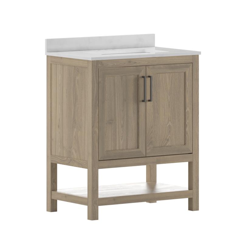 Vega 30 Inch Bathroom Vanity with Sink Combo By Flash Furniture | Bathroom Accessories | Modishstore - 29