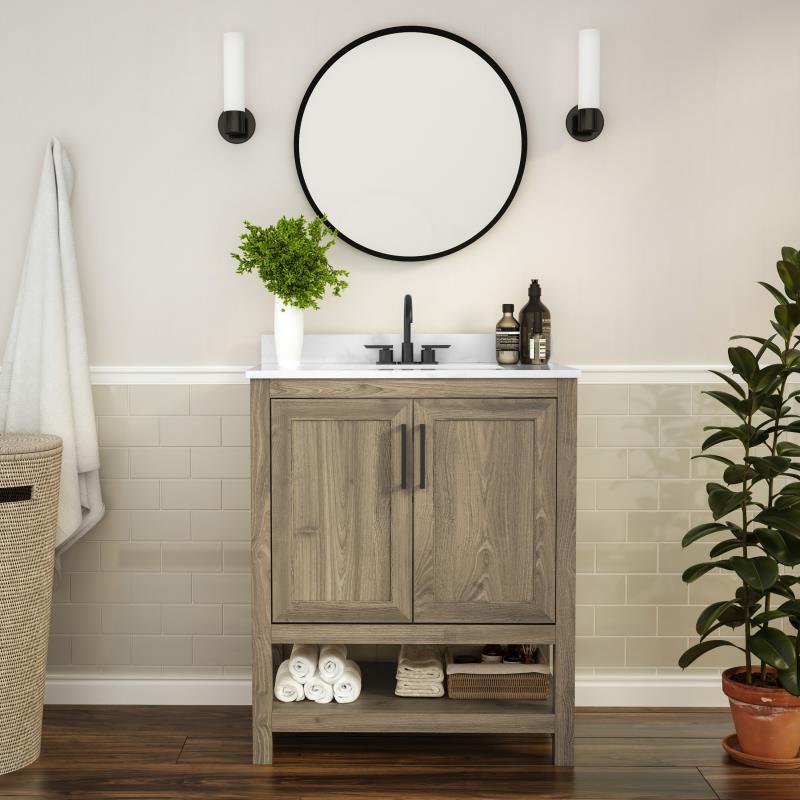 Vega 30 Inch Bathroom Vanity with Sink Combo By Flash Furniture | Bathroom Accessories | Modishstore - 22