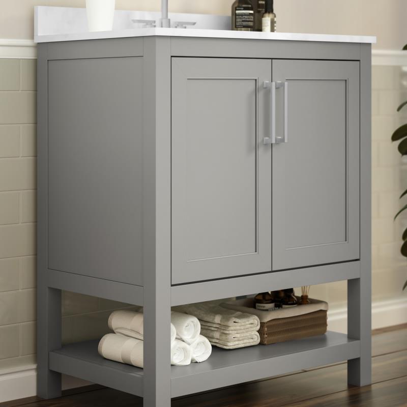 Vega 30 Inch Bathroom Vanity with Sink Combo By Flash Furniture | Bathroom Accessories | Modishstore - 21