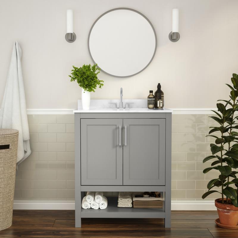 Vega 30 Inch Bathroom Vanity with Sink Combo By Flash Furniture | Bathroom Accessories | Modishstore - 12