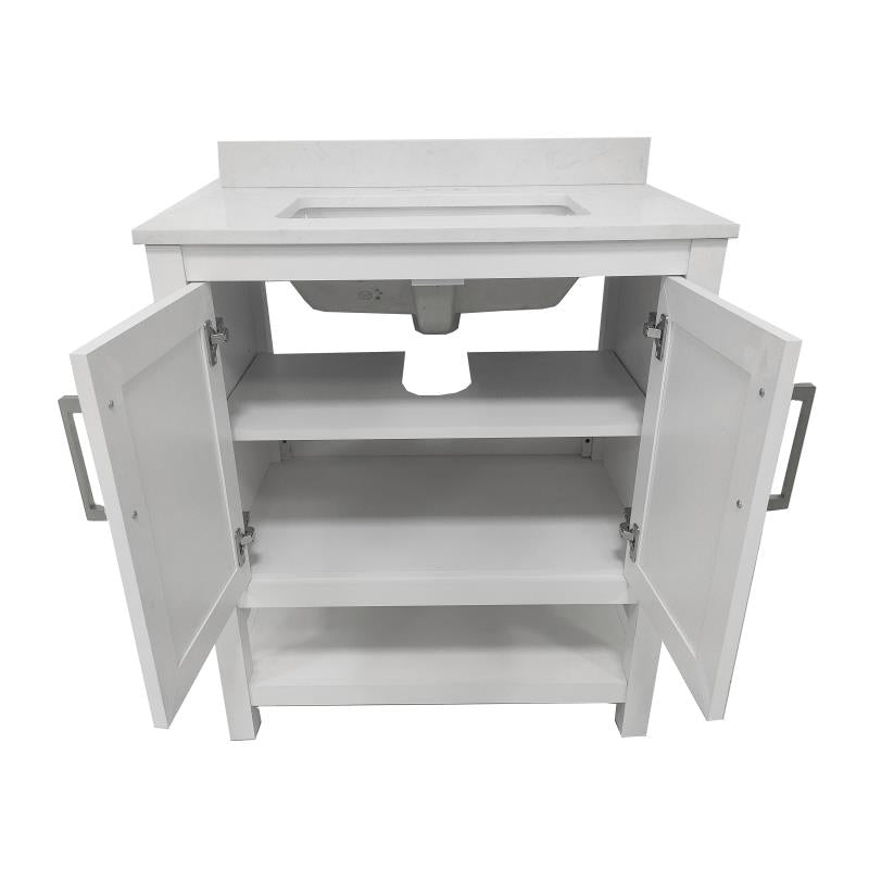 Vega 30 Inch Bathroom Vanity with Sink Combo By Flash Furniture | Bathroom Accessories | Modishstore - 6