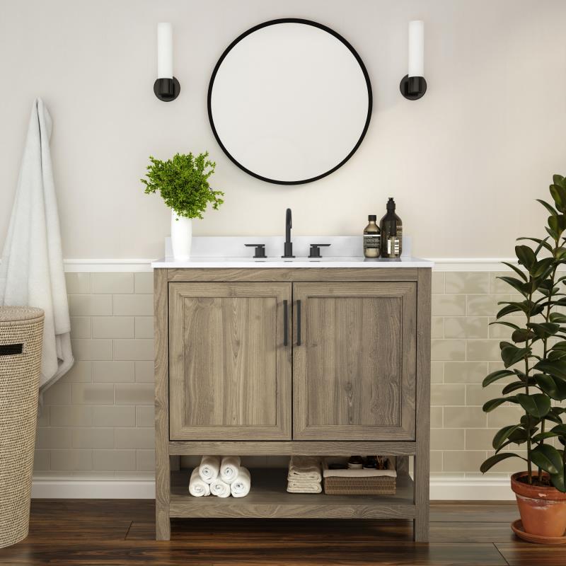 Vega 36 Inch Bathroom Vanity with Sink Combo By Flash Furniture | Bathroom Accessories | Modishstore - 22