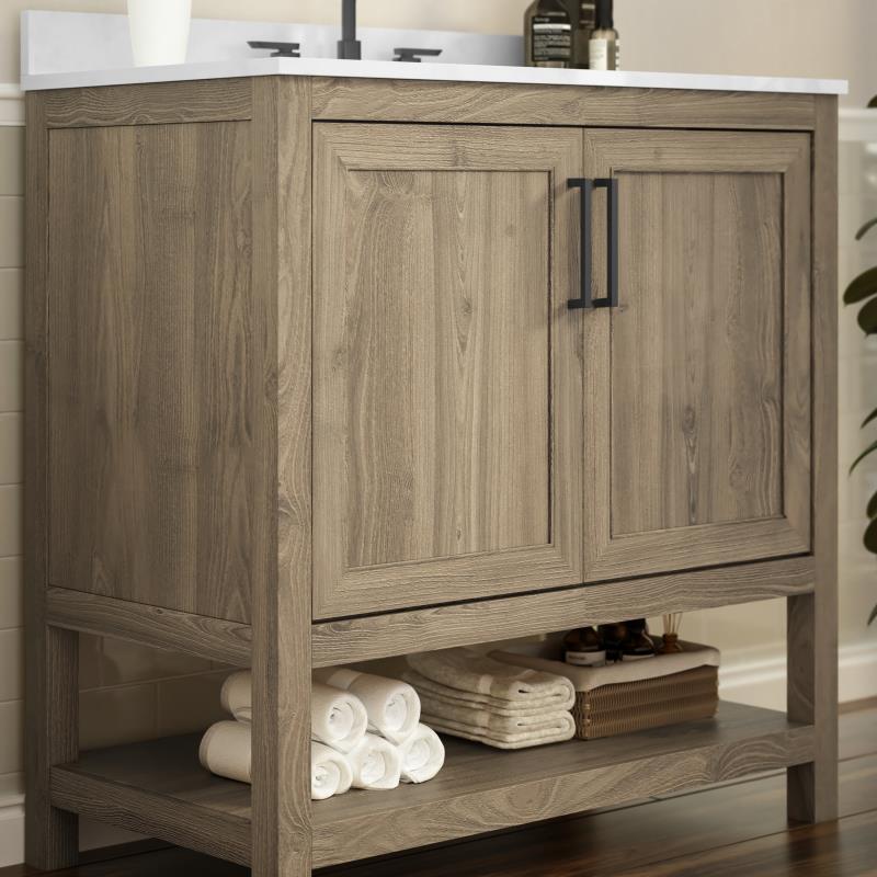 Vega 36 Inch Bathroom Vanity with Sink Combo By Flash Furniture | Bathroom Accessories | Modishstore - 31