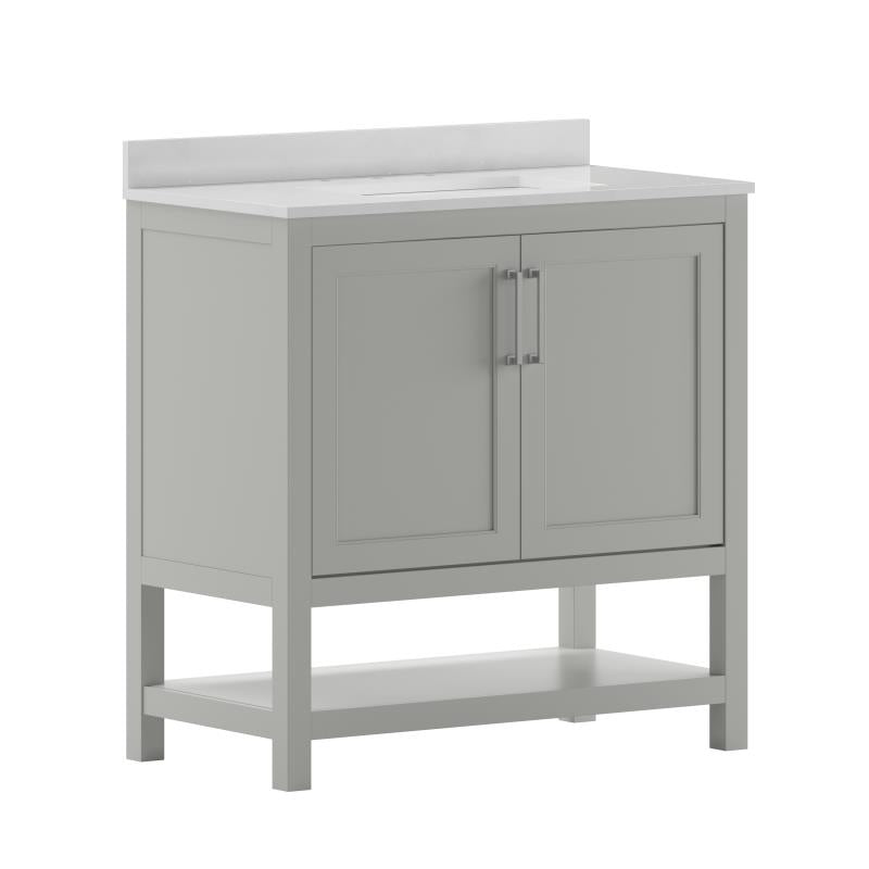 Vega 36 Inch Bathroom Vanity with Sink Combo By Flash Furniture | Bathroom Accessories | Modishstore - 19