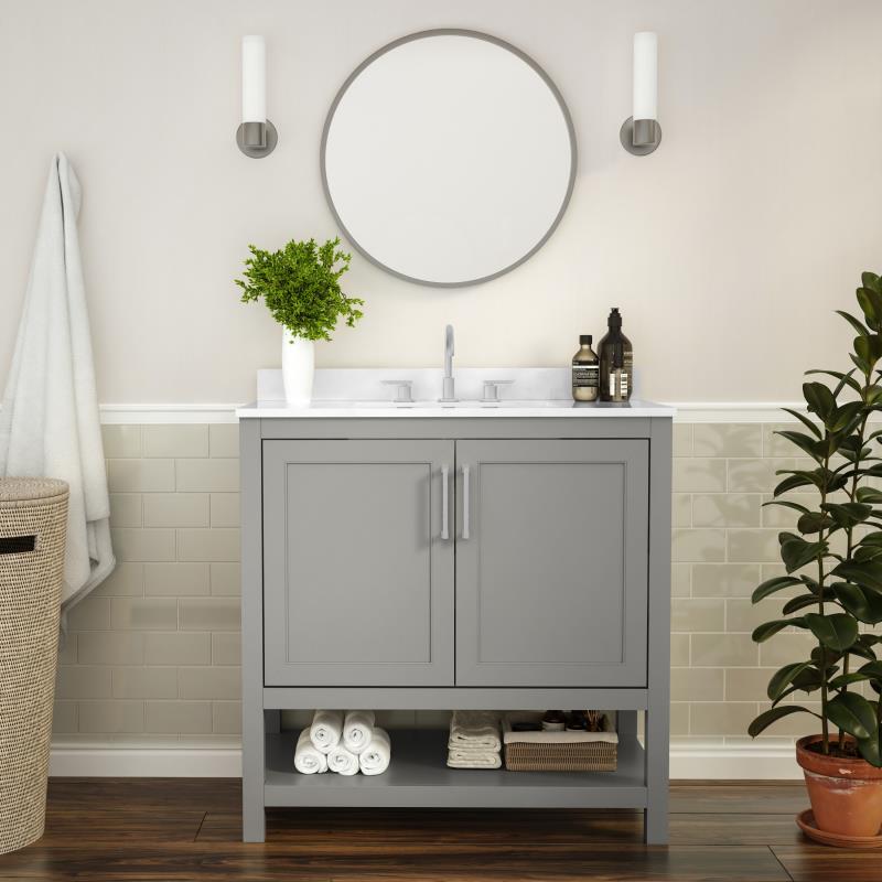 Vega 36 Inch Bathroom Vanity with Sink Combo By Flash Furniture | Bathroom Accessories | Modishstore - 12